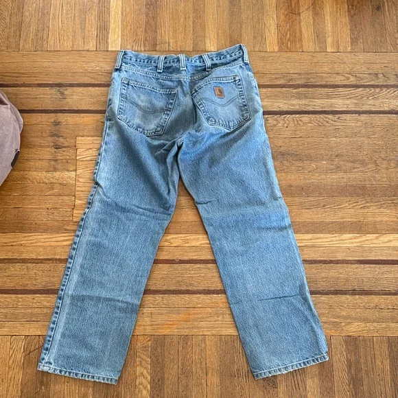 Carhartt Light Blue Men's Straight Jeans - Picture 3 of 3